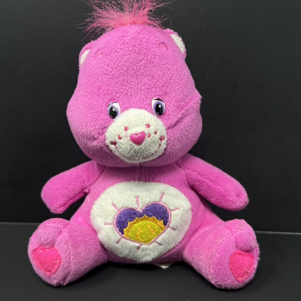 Nanco Care Bears Shine Bright Plush Pink Bear‎ 7" Stuffed Animal Toy Doll